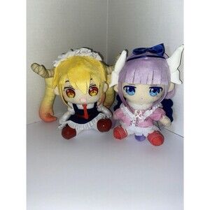 Miss Kobayashi's Dragon Maid Kanna Tohru Plush Doll Set Japan TAITO Anime Rare